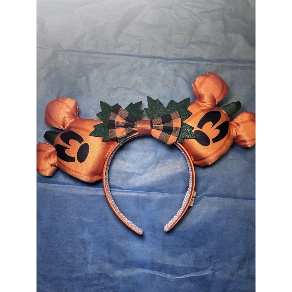 Loungefly Disney Mickey-O-Lantern Headband Orange Pumpkin One Size Fits Most